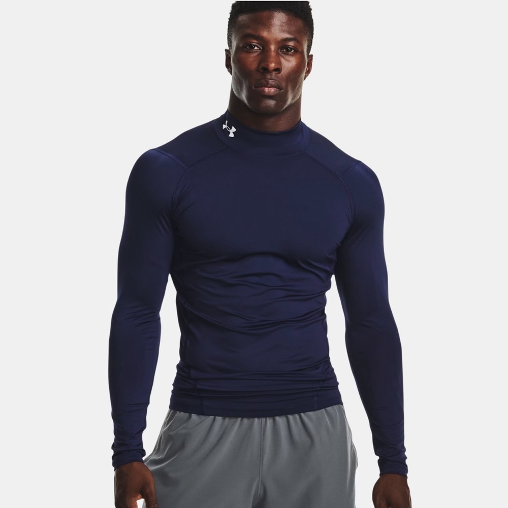 Under Armour Men's Long Sleeve Compression Top - Navy